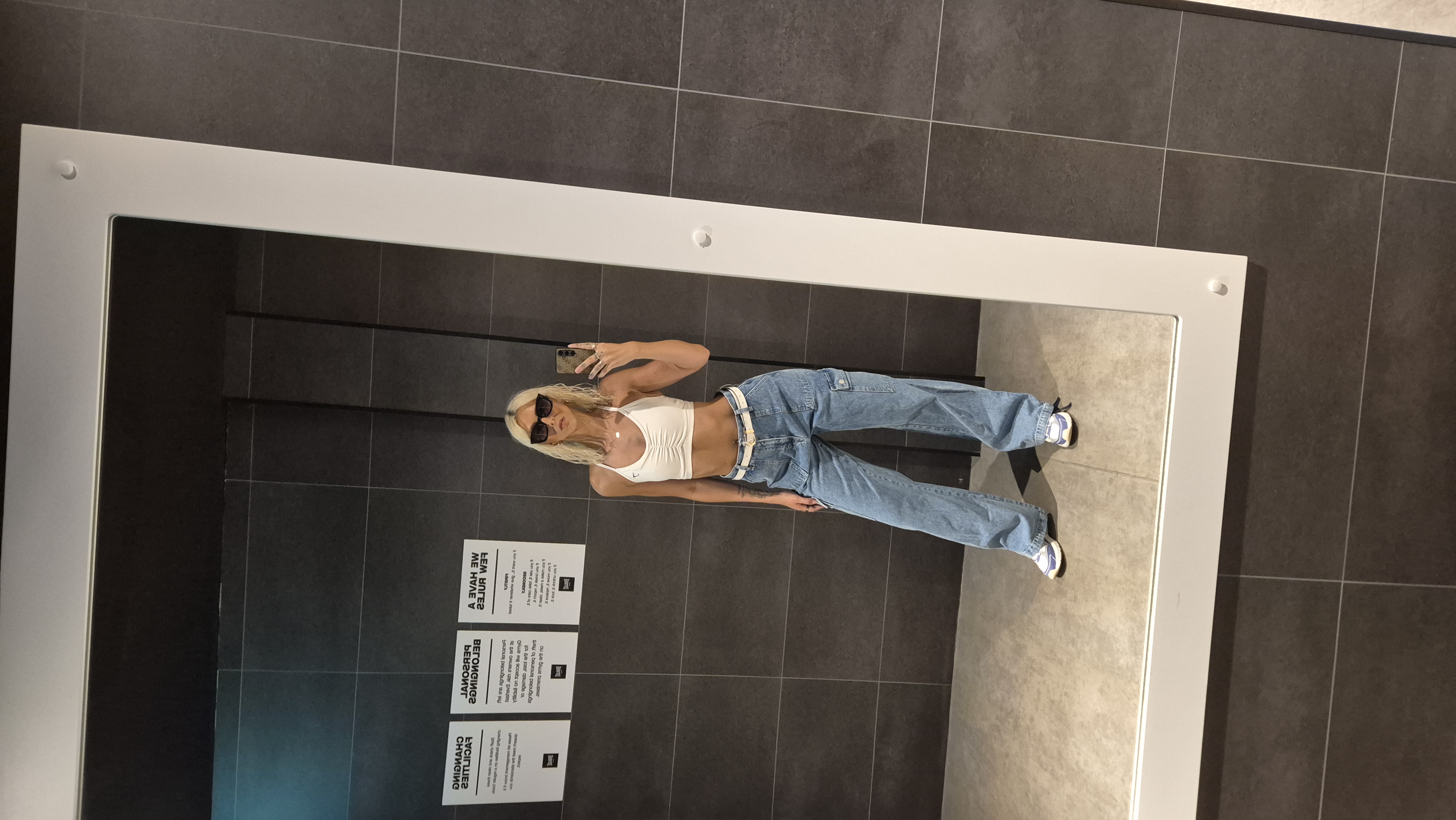 Emma in a relaxed denim fashion look